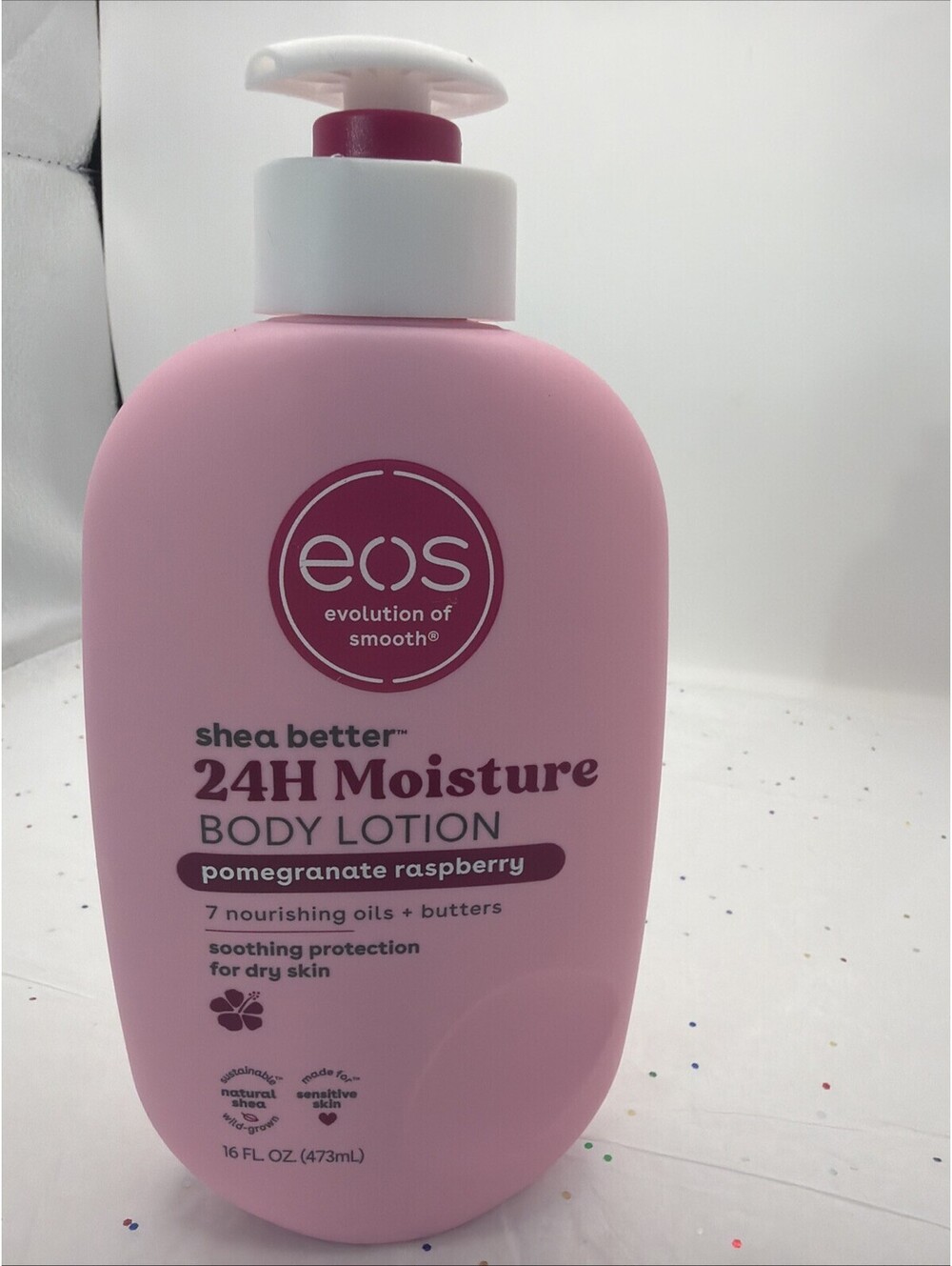 eos Shea Better Lotion Pomegranate Raspberry 16 oz 24H Moisture Shea Butter NEW